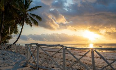 sunrise at Diani Beach, Kenya